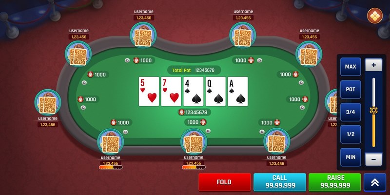 Chi tiết từng vòng Poker đổi thưởng